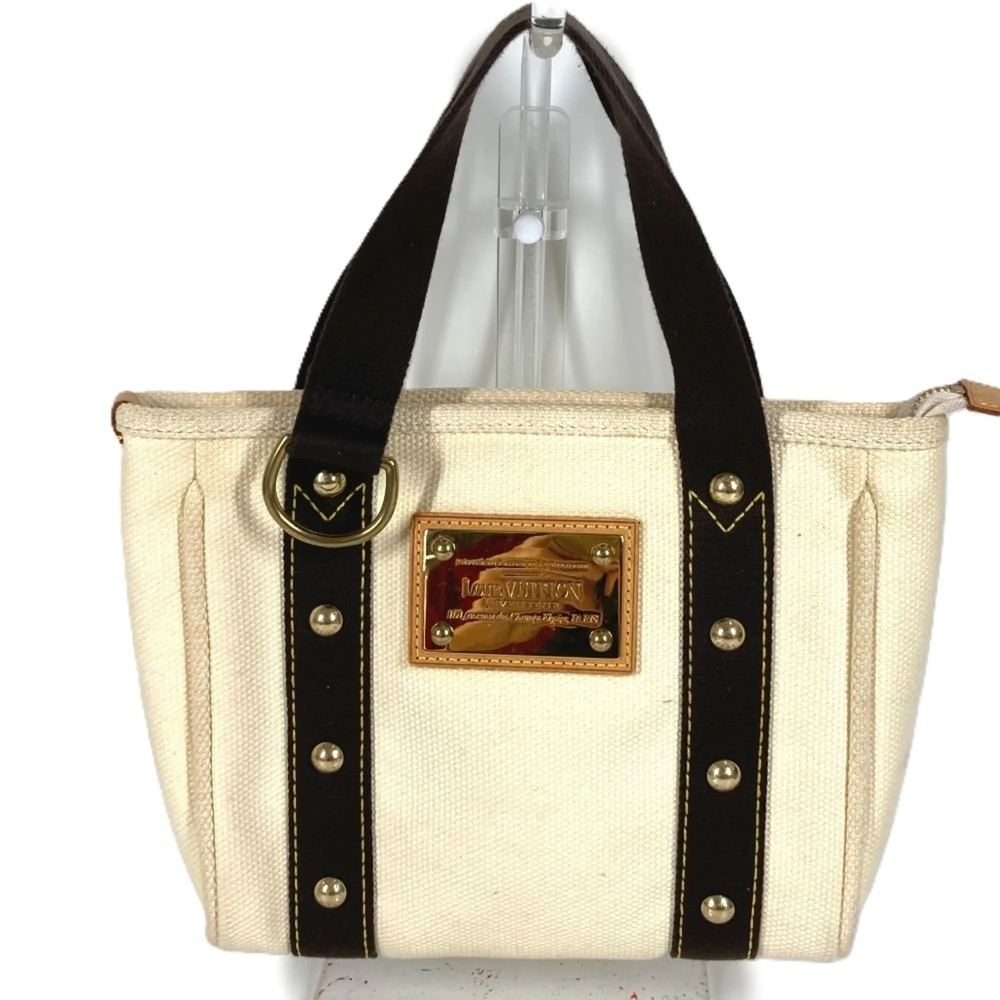 LOUIS VUITTON Brown Canvas Tote Bag